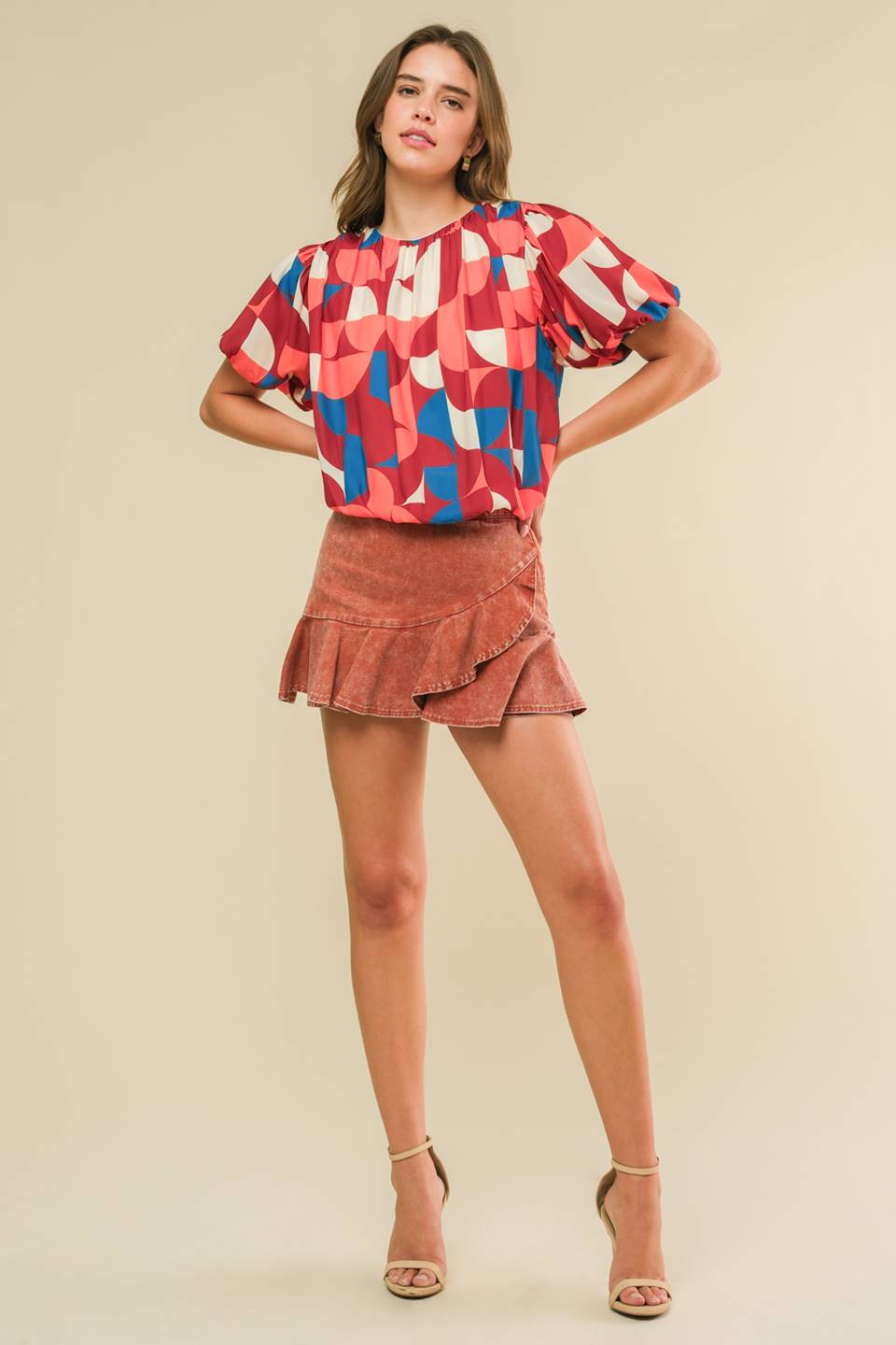 GONE IN A BLINK WOVEN TOP Flying Tomato