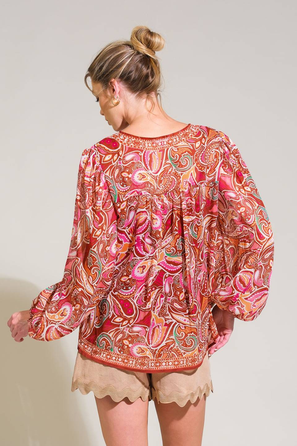 TIME AFTER TIME WOVEN TOP Flying Tomato