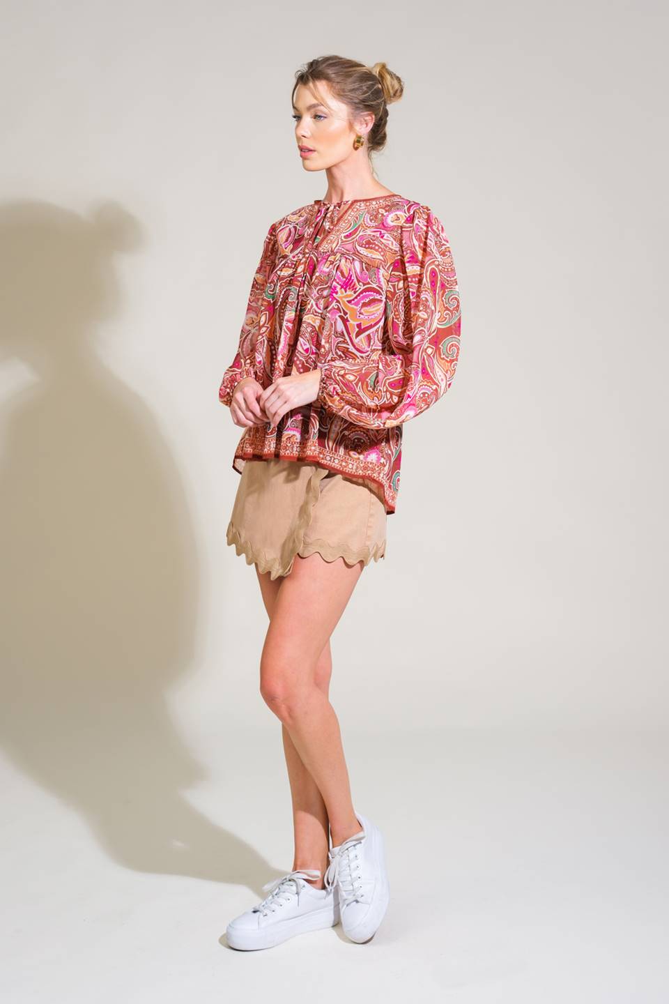 TIME AFTER TIME WOVEN TOP Flying Tomato