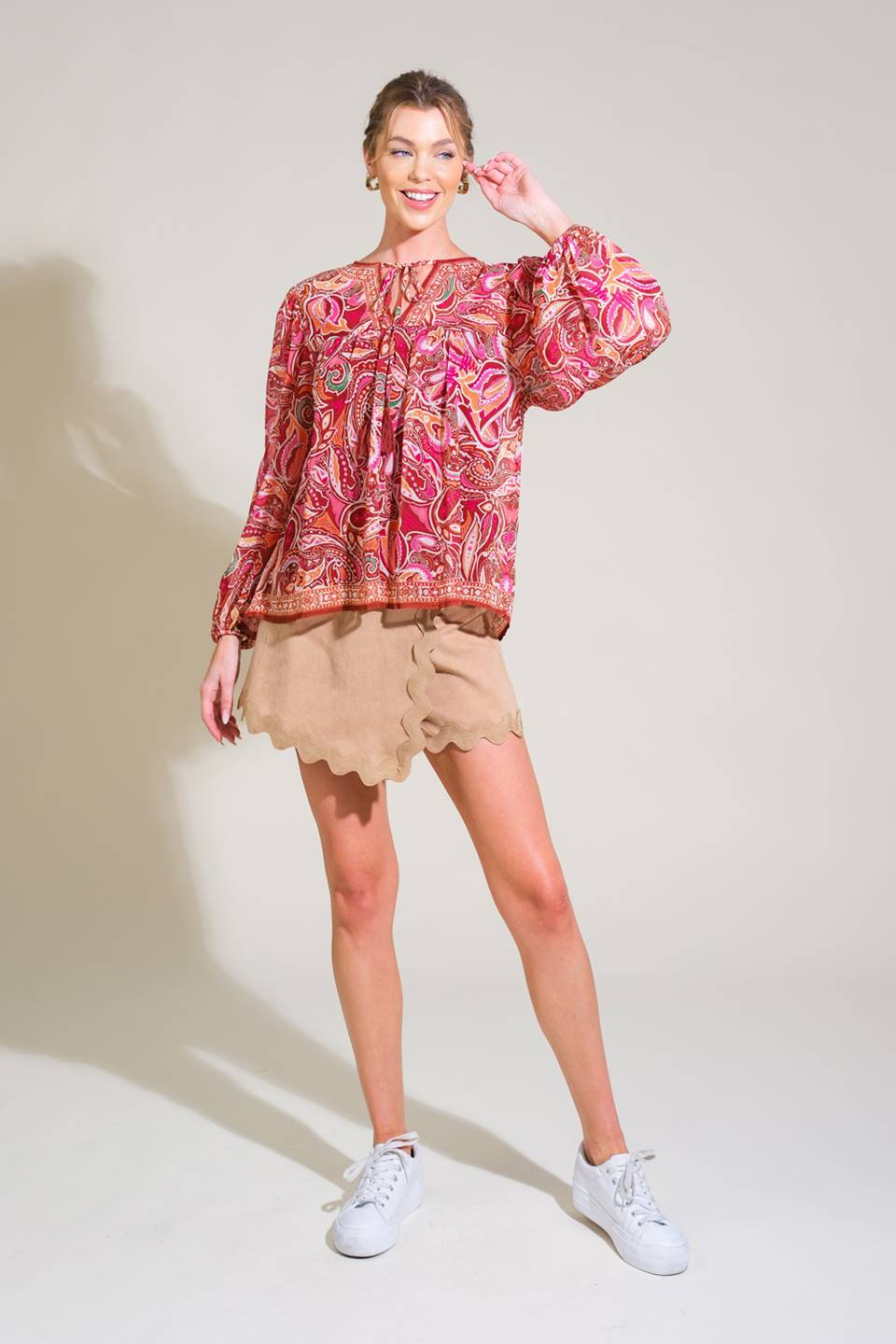 TIME AFTER TIME WOVEN TOP Flying Tomato