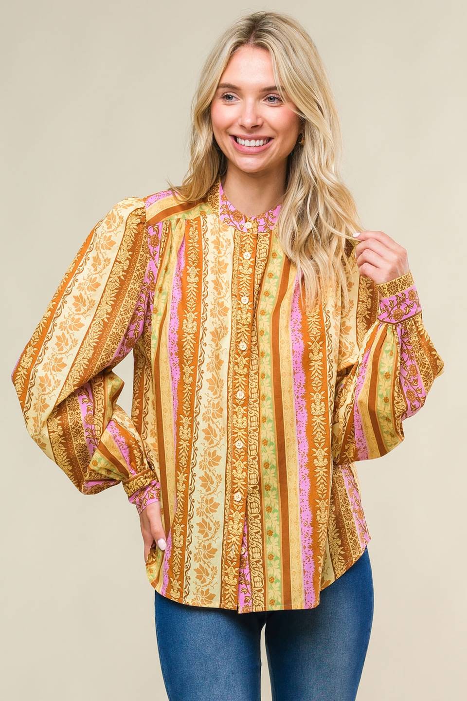 REFRESHING VIBE WOVEN TOP Flying Tomato