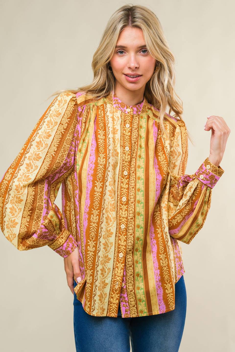 REFRESHING VIBE WOVEN TOP Flying Tomato