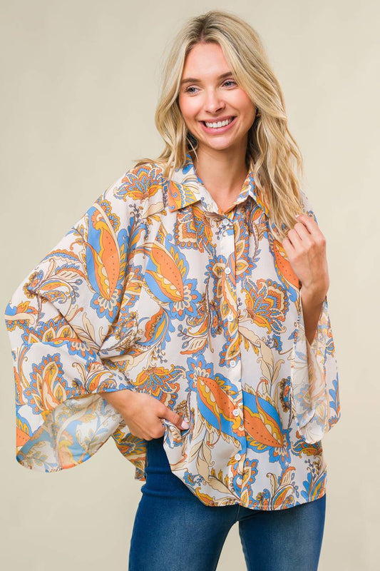 SWEET CRUSH WOVEN TOP Flying Tomato