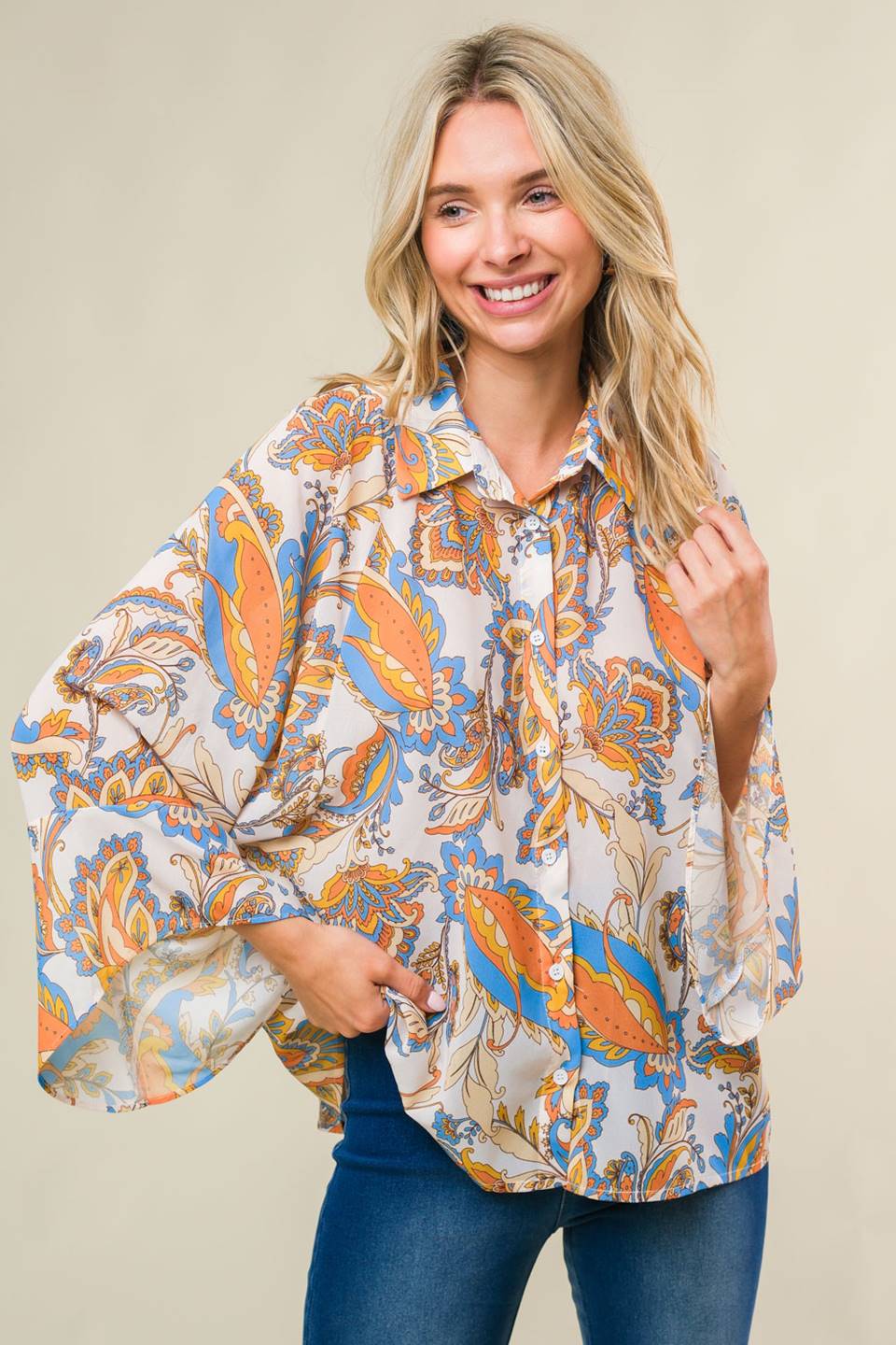 SWEET CRUSH WOVEN TOP Flying Tomato