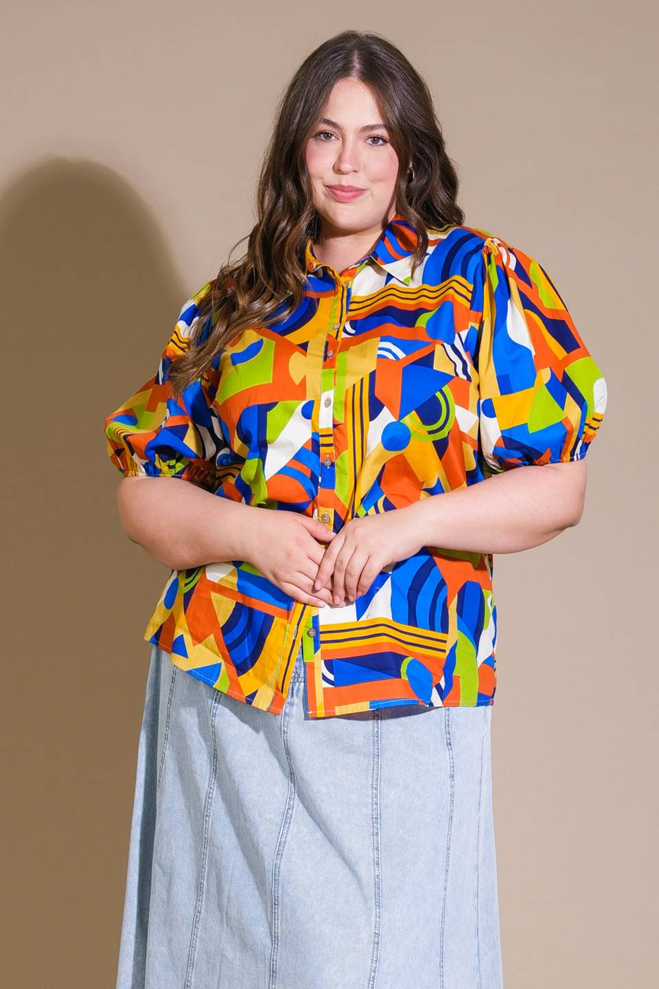 HEART ON DISPLAY WOVEN TOP Flying Tomato