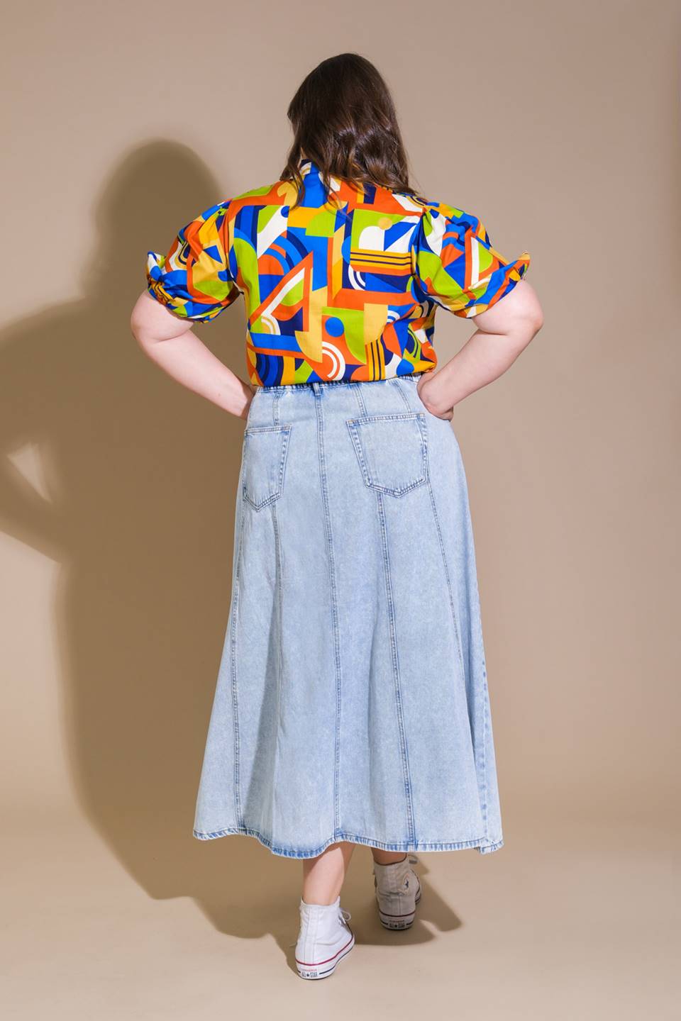 HEART ON DISPLAY WOVEN TOP Flying Tomato