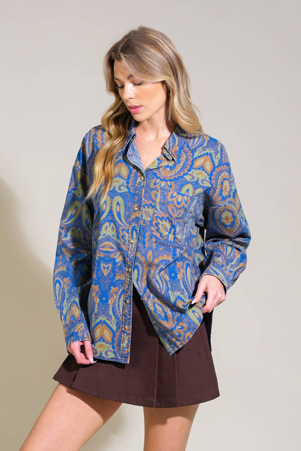 I'M IN CHARGE WOVEN TOP Flying Tomato