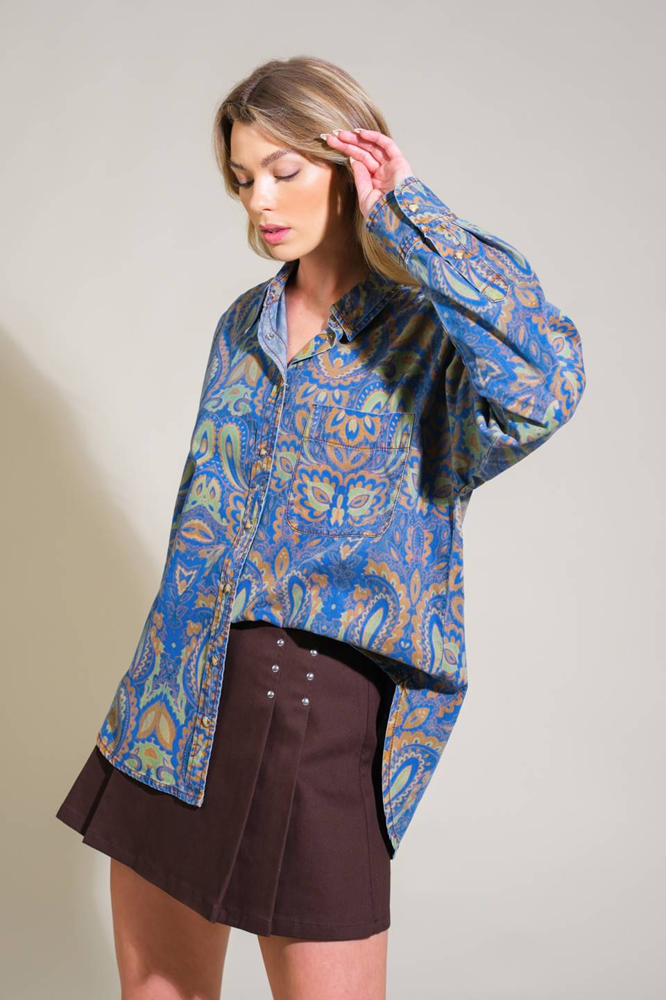 I'M IN CHARGE WOVEN TOP Flying Tomato