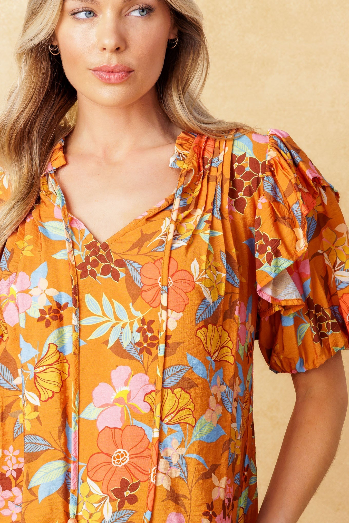 TOTAL FRILL WOVEN TOP Flying Tomato