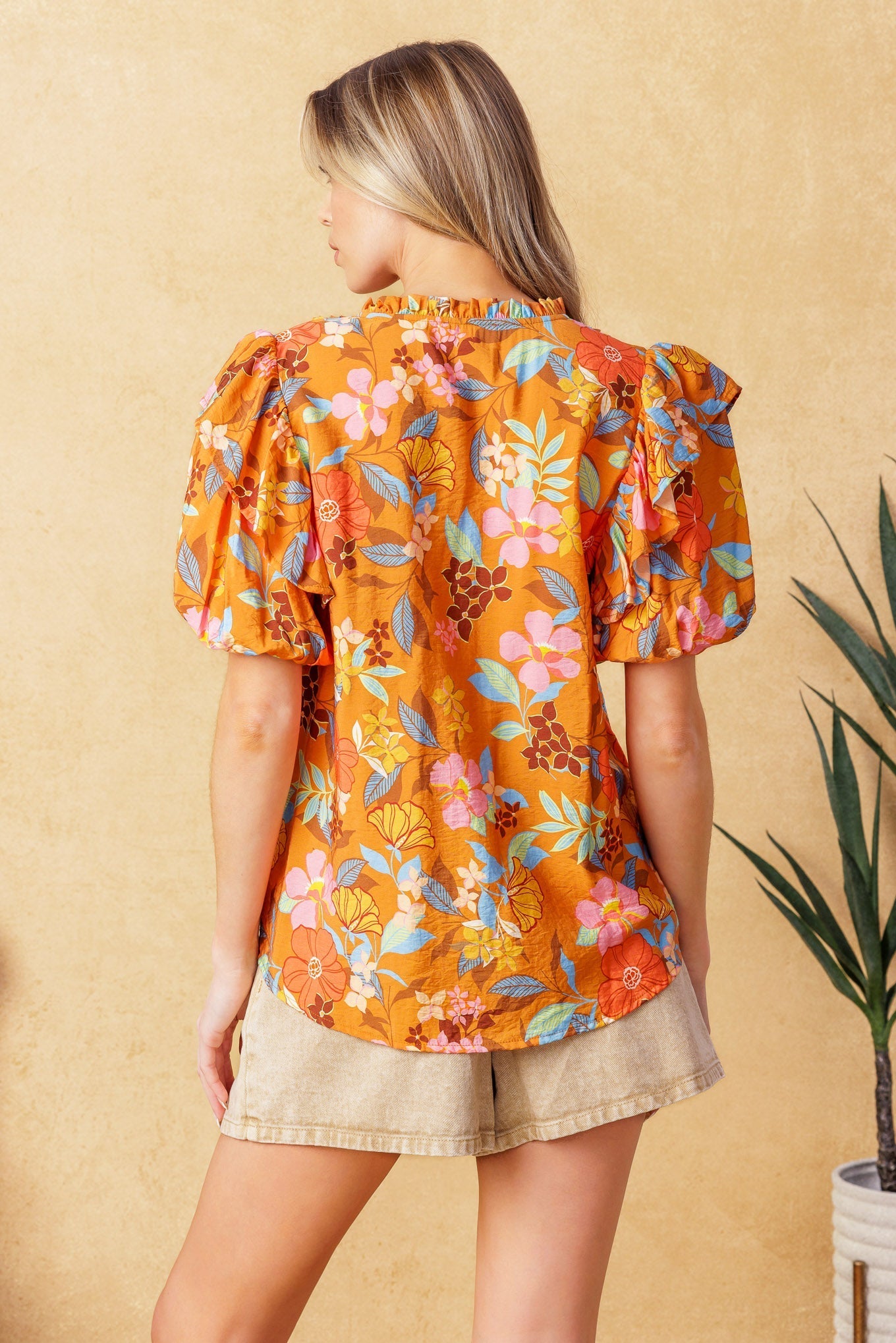 TOTAL FRILL WOVEN TOP Flying Tomato