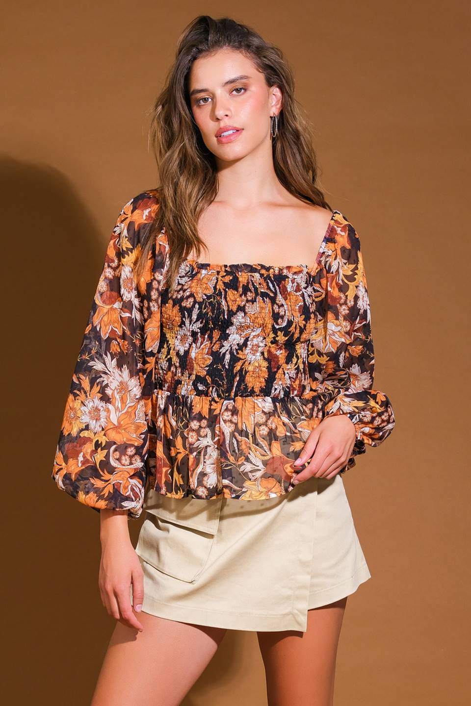 BEAMING PERFECTION WOVEN TOP Flying Tomato