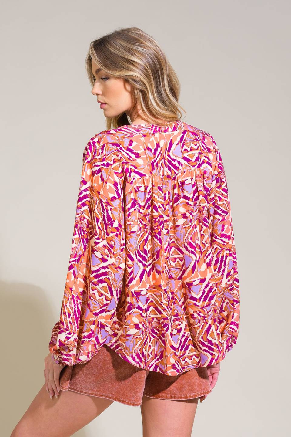 URBAN ELEGANCE WOVEN TOP Flying Tomato