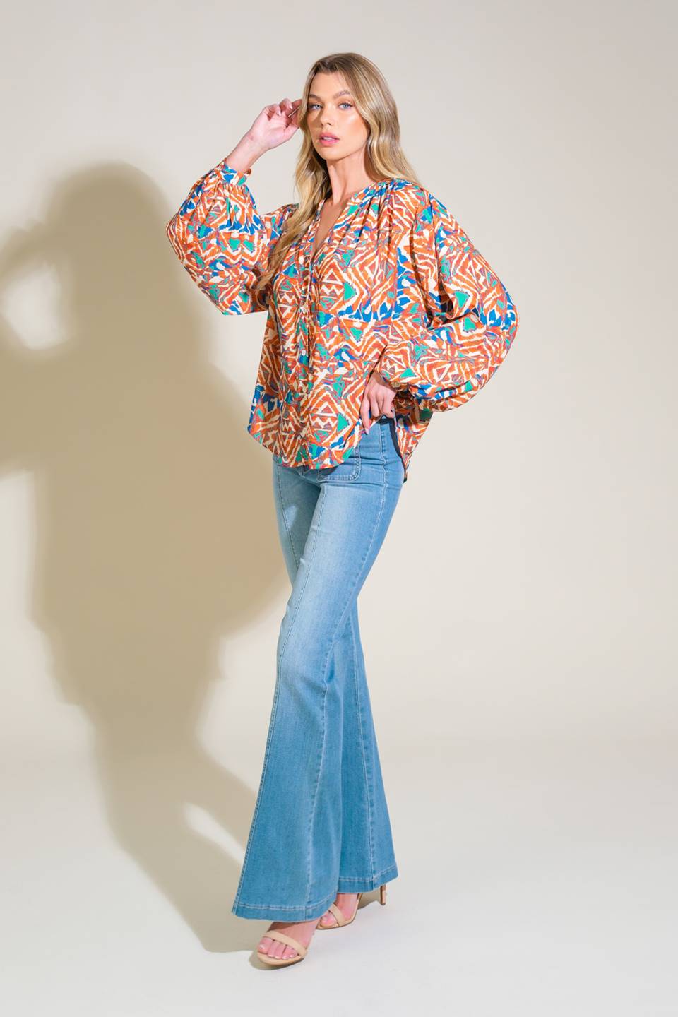 URBAN ELEGANCE WOVEN TOP Flying Tomato