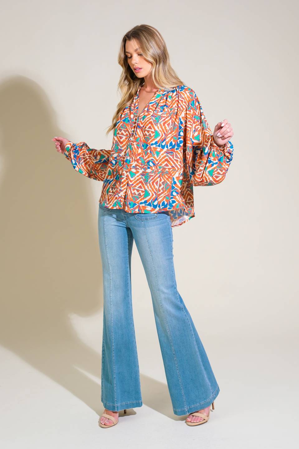 URBAN ELEGANCE WOVEN TOP Flying Tomato