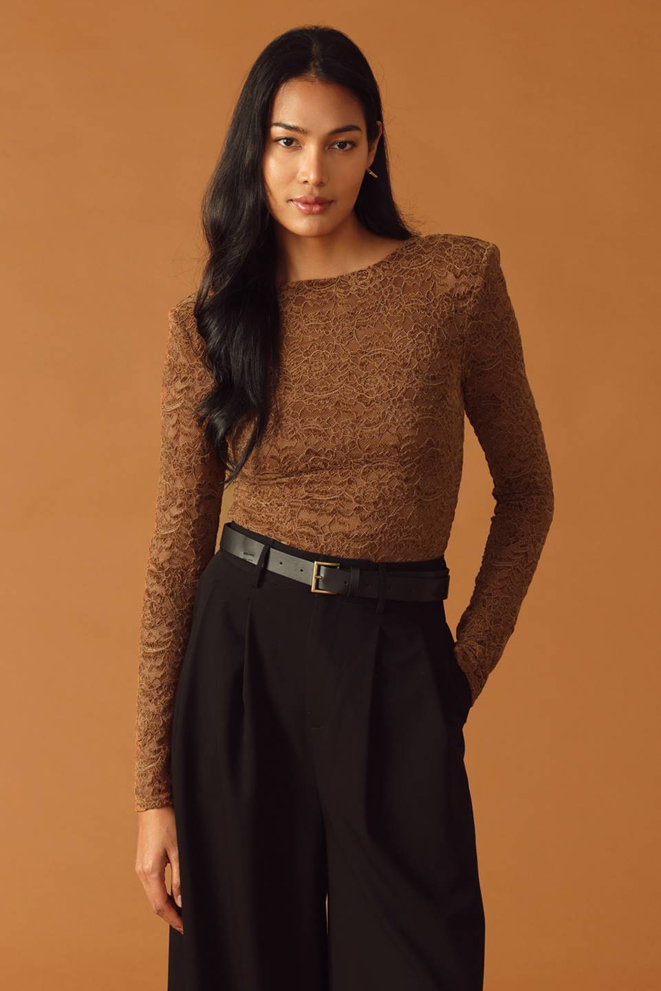 NEVER ENOUGH WOVEN LACE BODYSUIT Flying Tomato