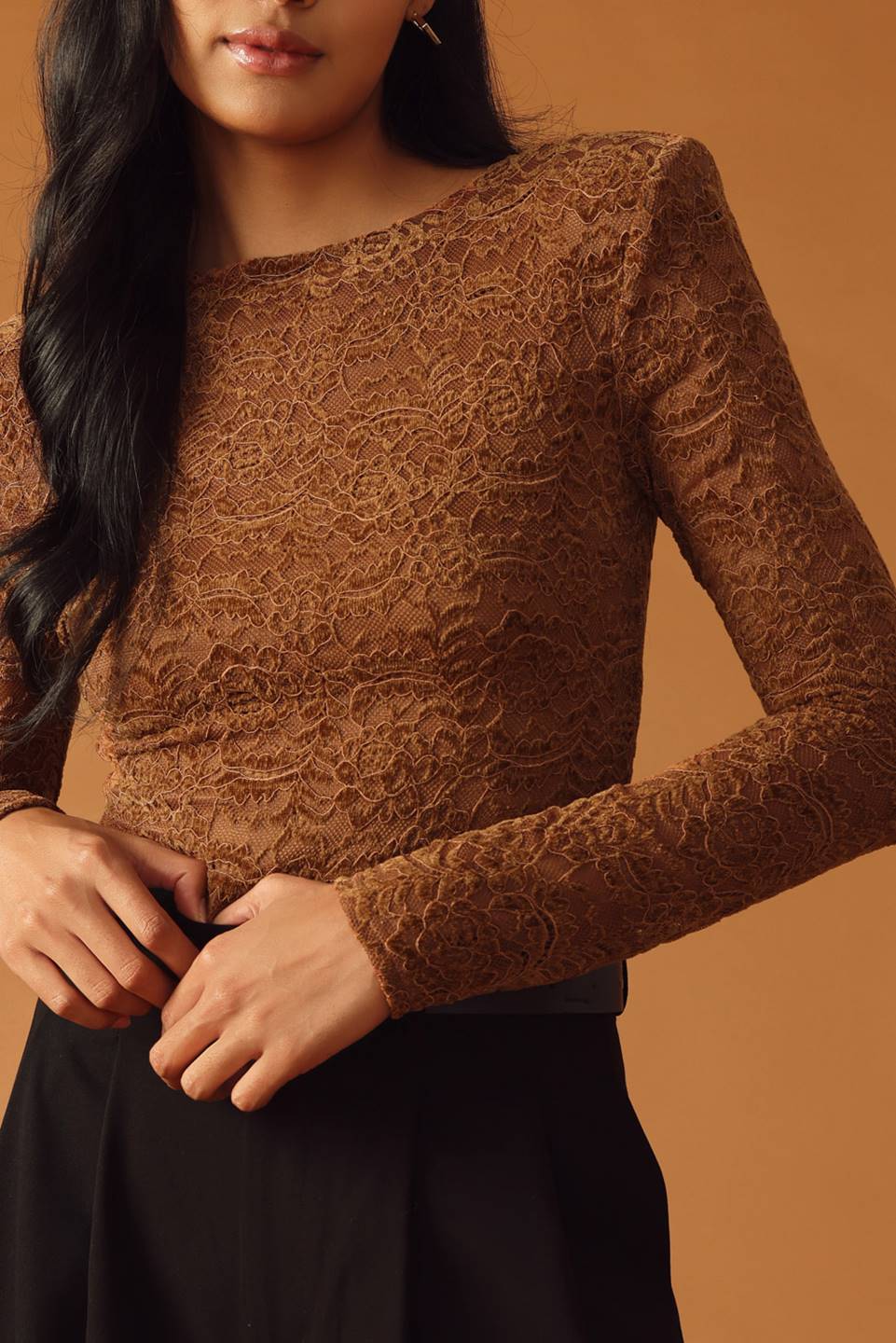 NEVER ENOUGH WOVEN LACE BODYSUIT Flying Tomato