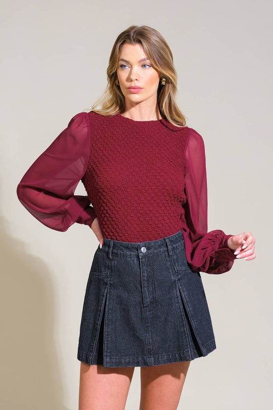 EMBRACE THE JOURNEY WOVEN TOP Flying Tomato