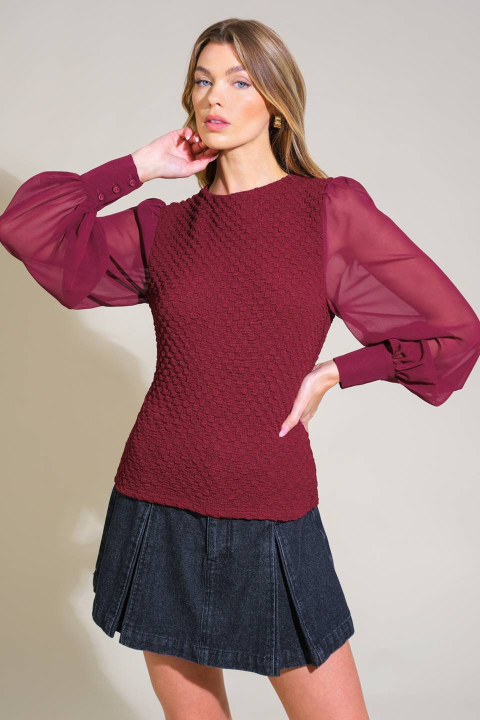 EMBRACE THE JOURNEY WOVEN TOP Flying Tomato