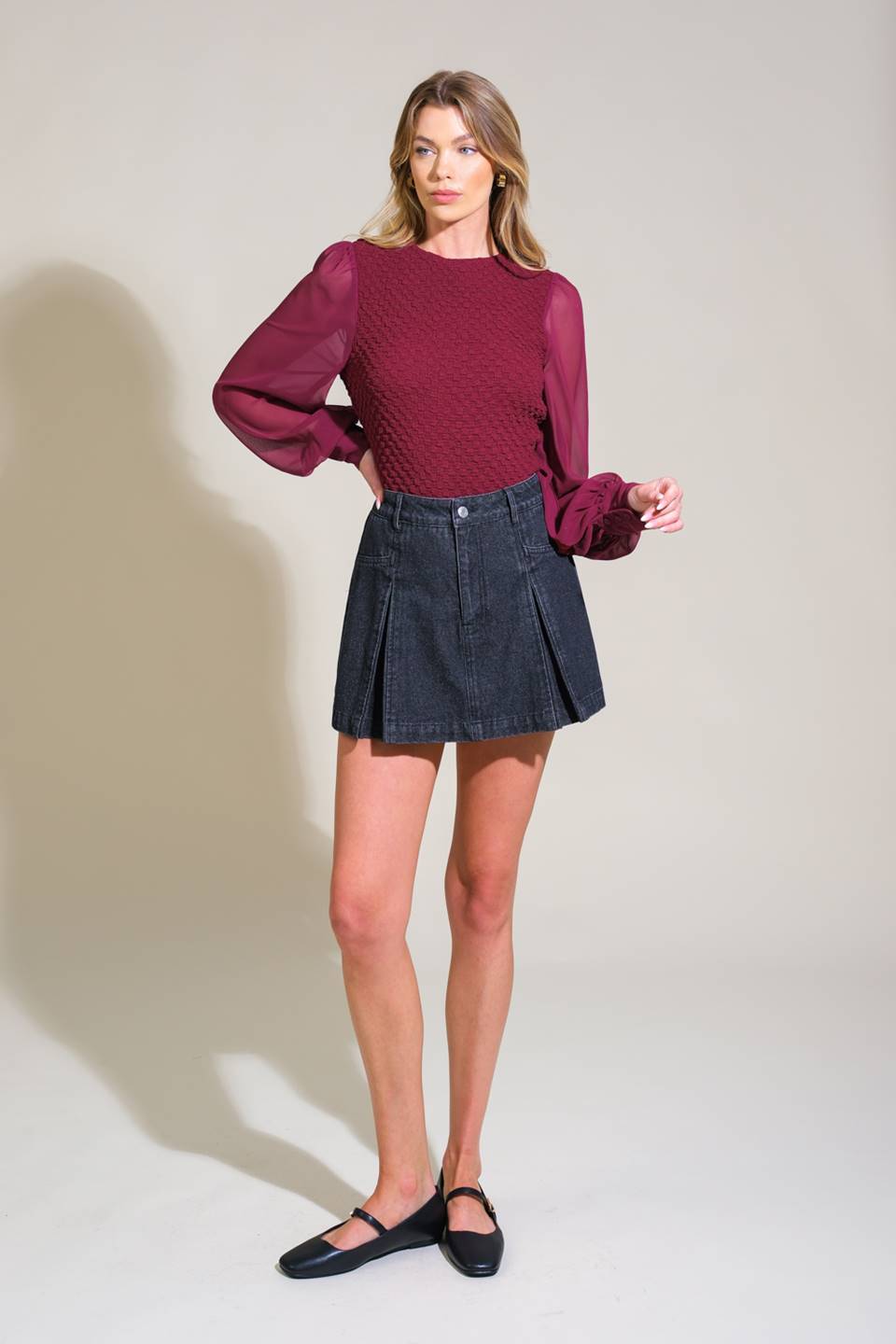 EMBRACE THE JOURNEY WOVEN TOP Flying Tomato