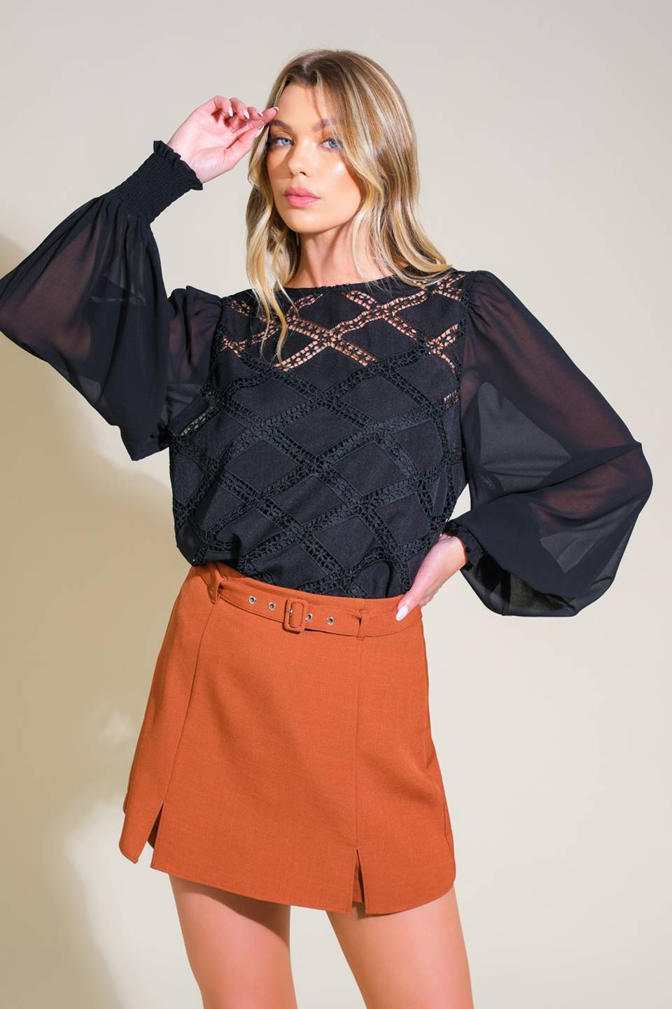 WEEKEND WANDERER WOVEN TOP Flying Tomato