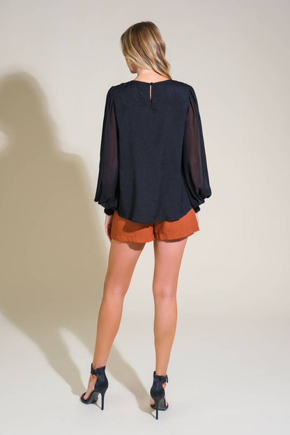 WEEKEND WANDERER WOVEN TOP