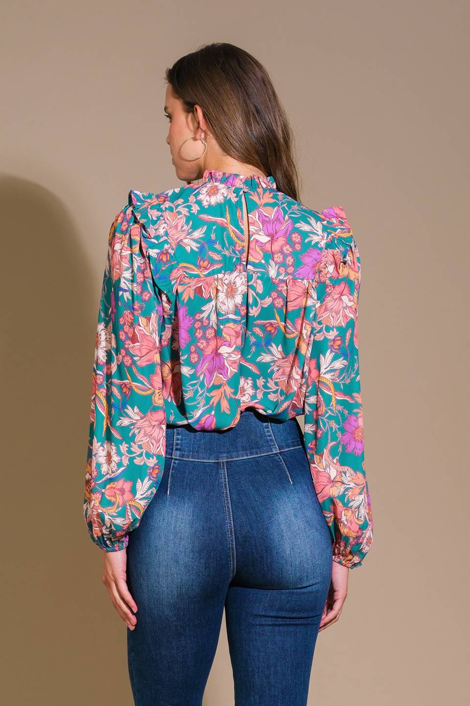 UNFORGETTABLE COMPOSURE WOVEN TOP Flying Tomato