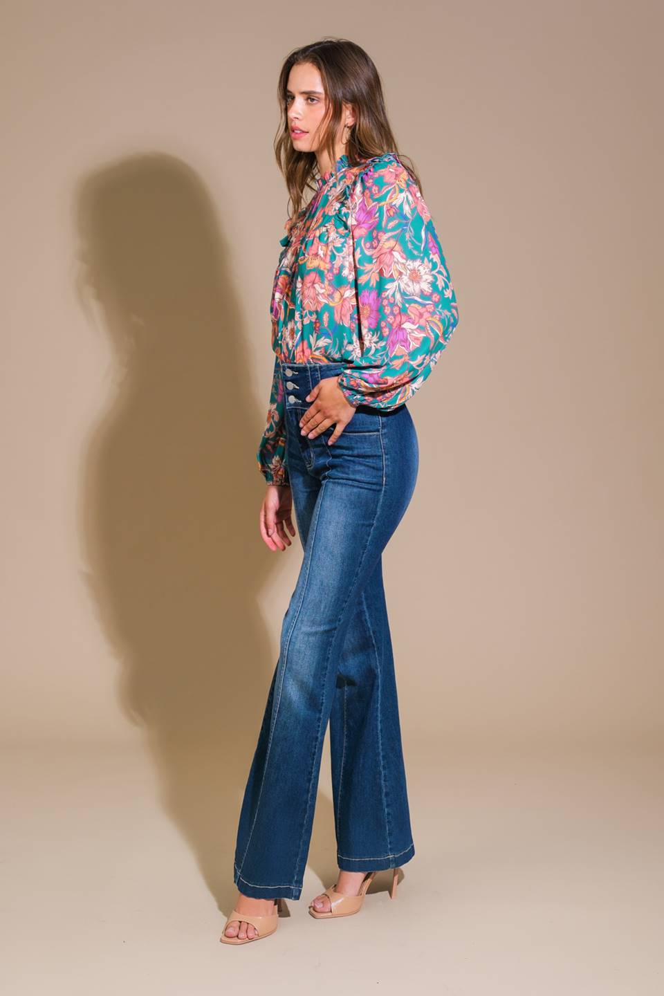 UNFORGETTABLE COMPOSURE WOVEN TOP Flying Tomato