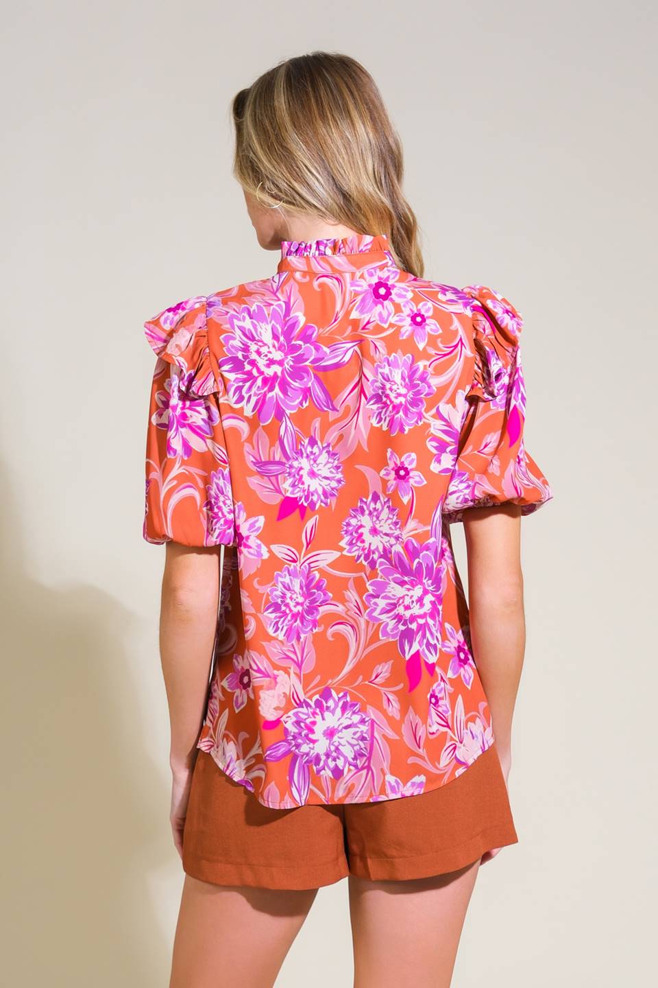 MEMORIES IN FOCUS WOVEN TOP Flying Tomato