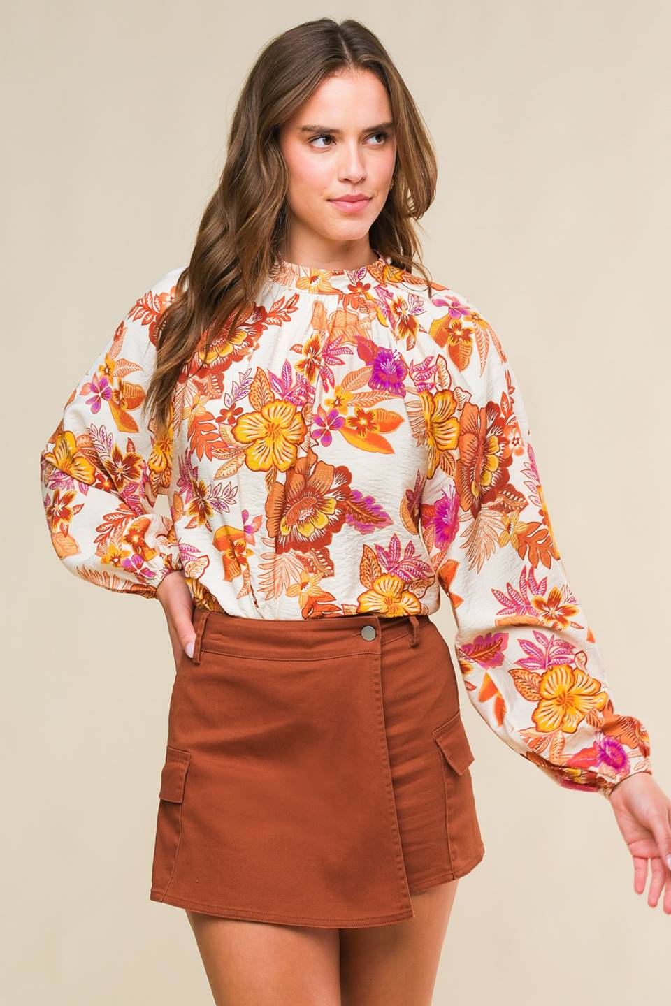 ROMANTICALLY ENTANGLED WOVEN TOP Flying Tomato