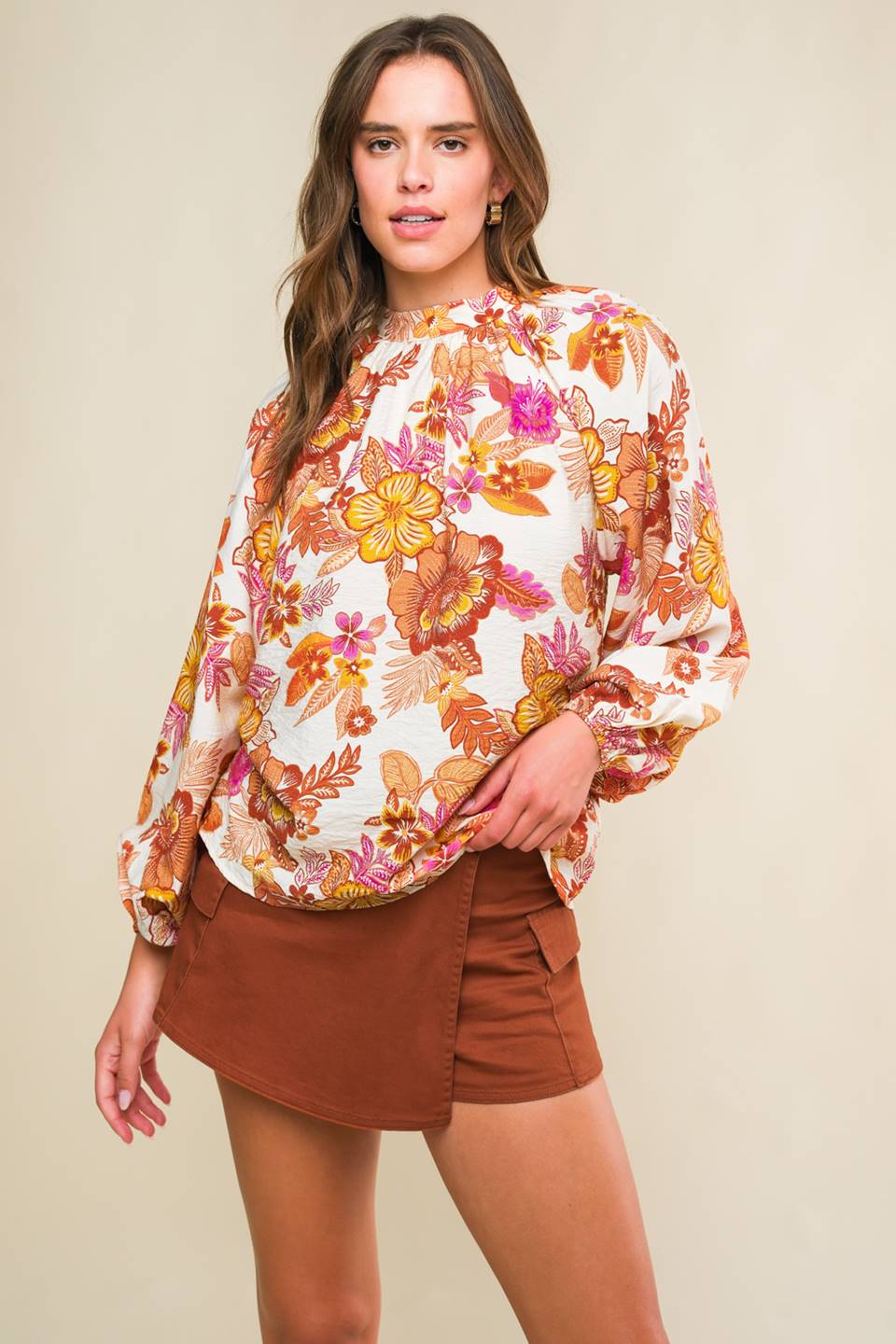 ROMANTICALLY ENTANGLED WOVEN TOP Flying Tomato