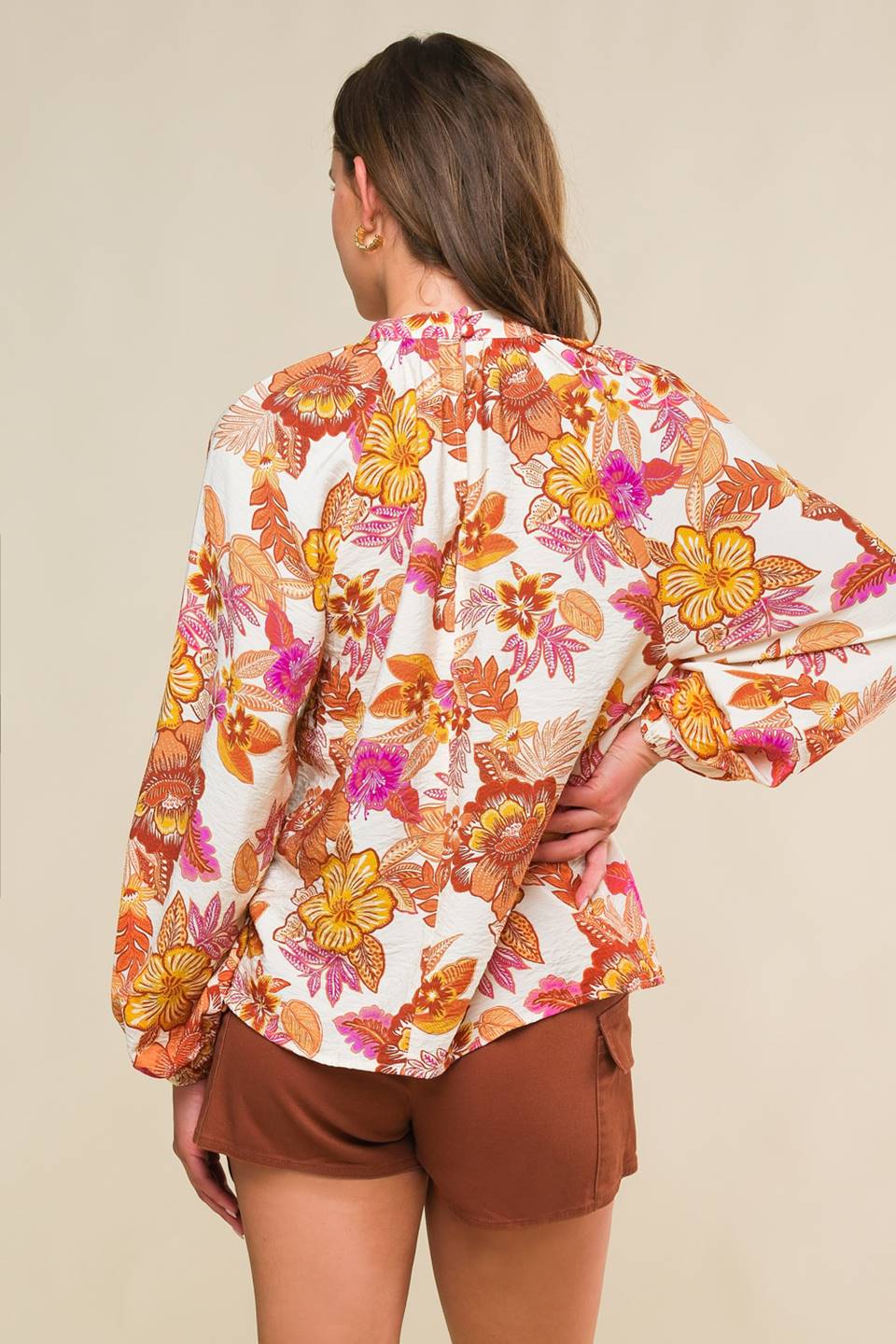 ROMANTICALLY ENTANGLED WOVEN TOP Flying Tomato