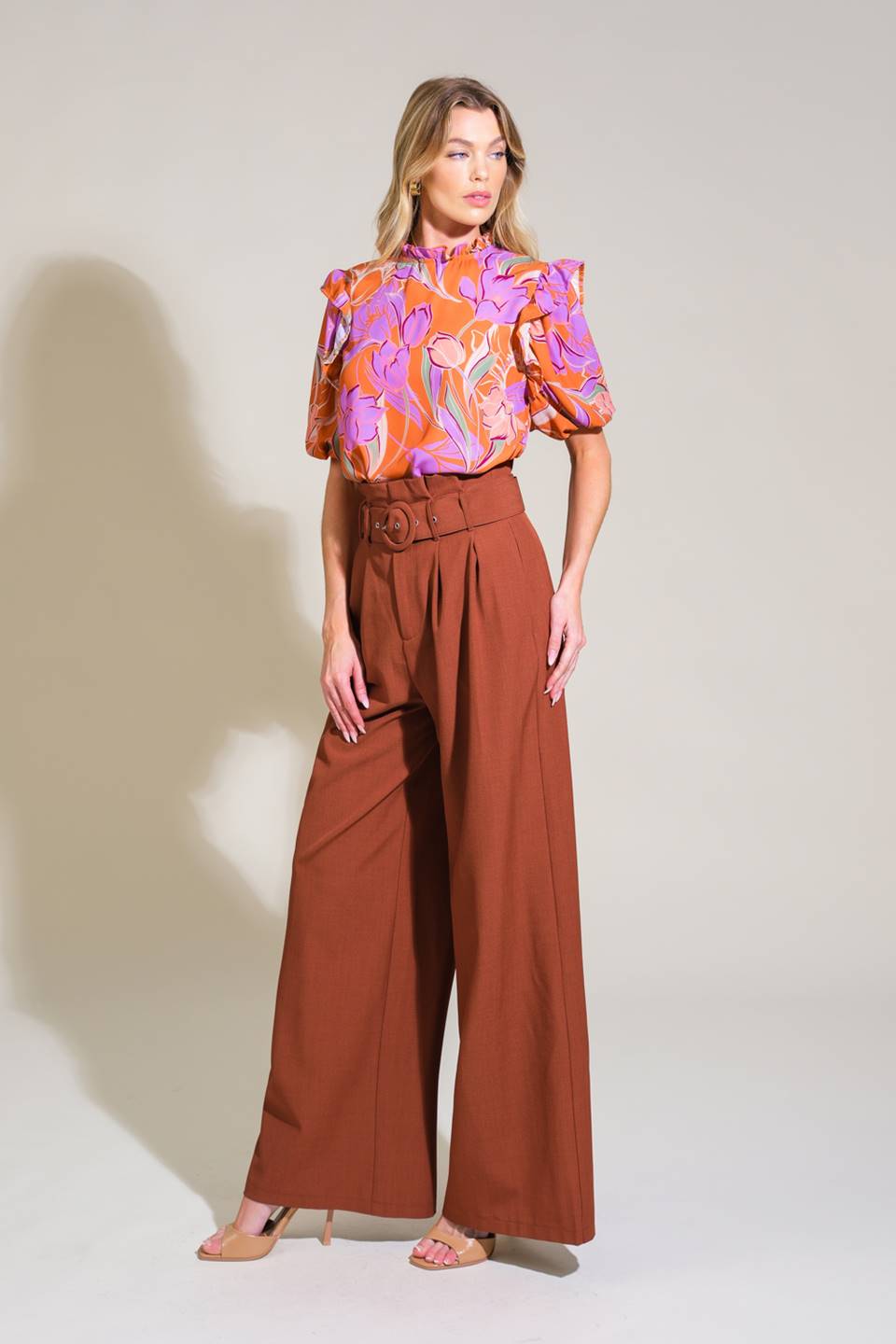 GLOWING GIRL WOVEN TOP Flying Tomato