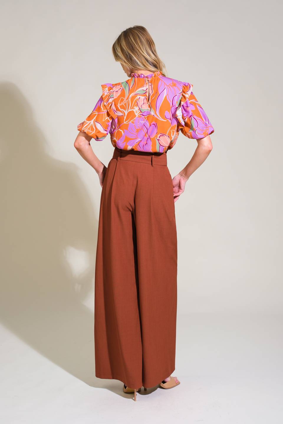 GLOWING GIRL WOVEN TOP Flying Tomato