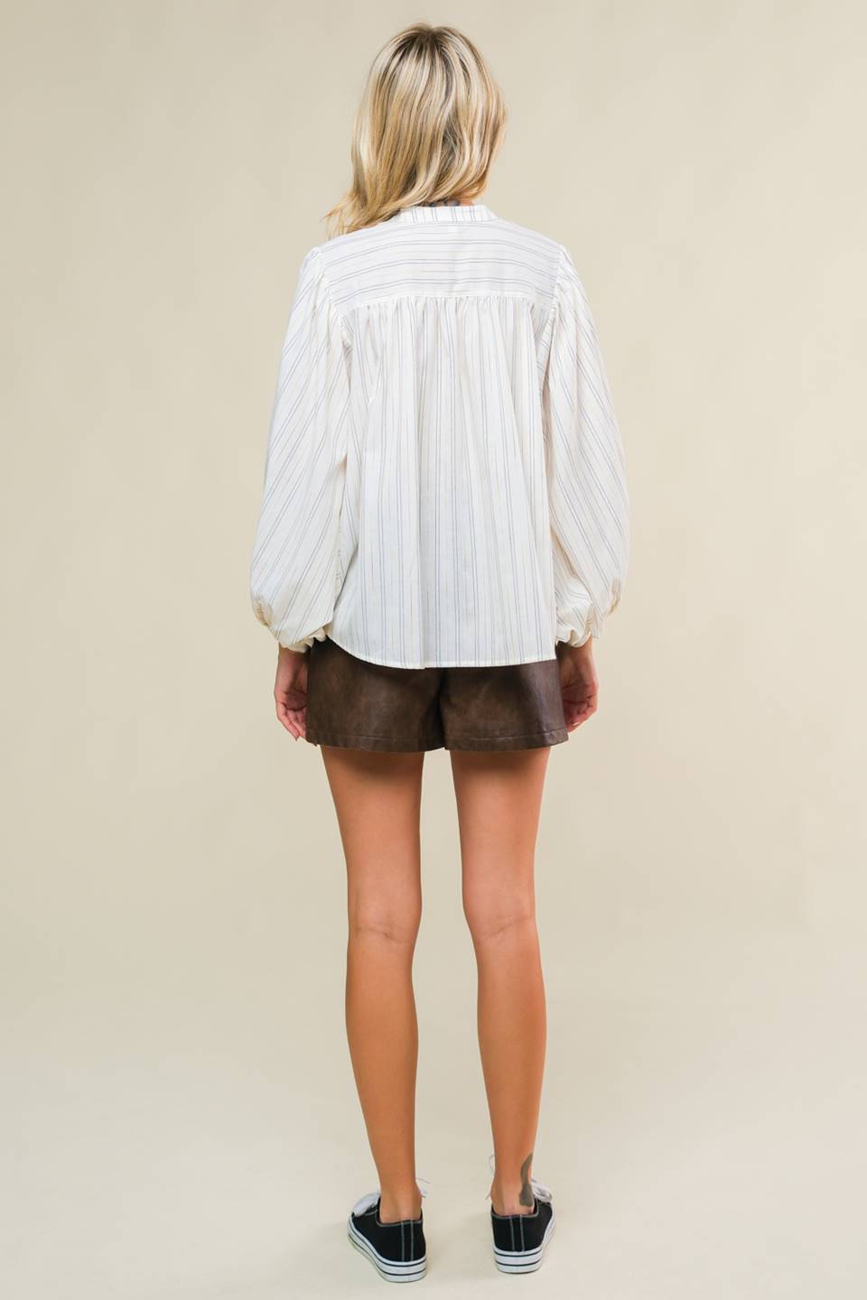 CLEAN AESTHETIC WOVEN TOP Flying Tomato