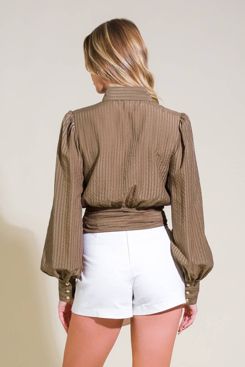 BEHIND THE GRIN WOVEN TOP Flying Tomato