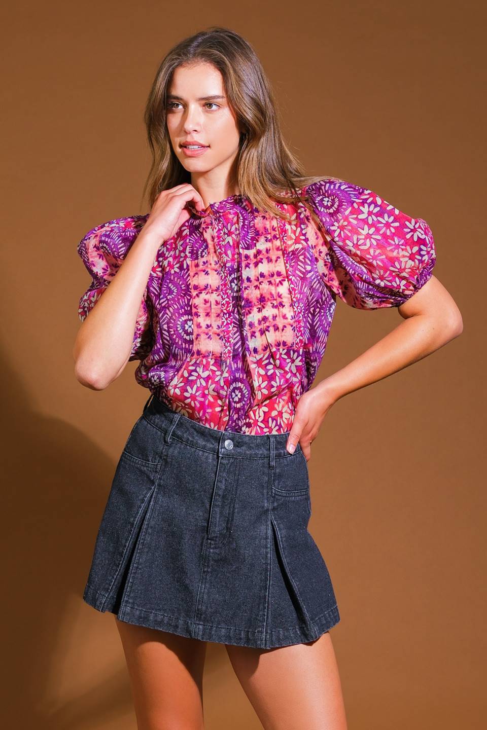 SPECIAL MOMENT WOVEN TOP Flying Tomato