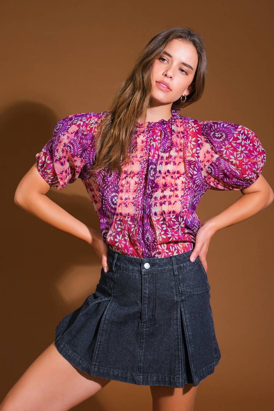 SPECIAL MOMENT WOVEN TOP Flying Tomato