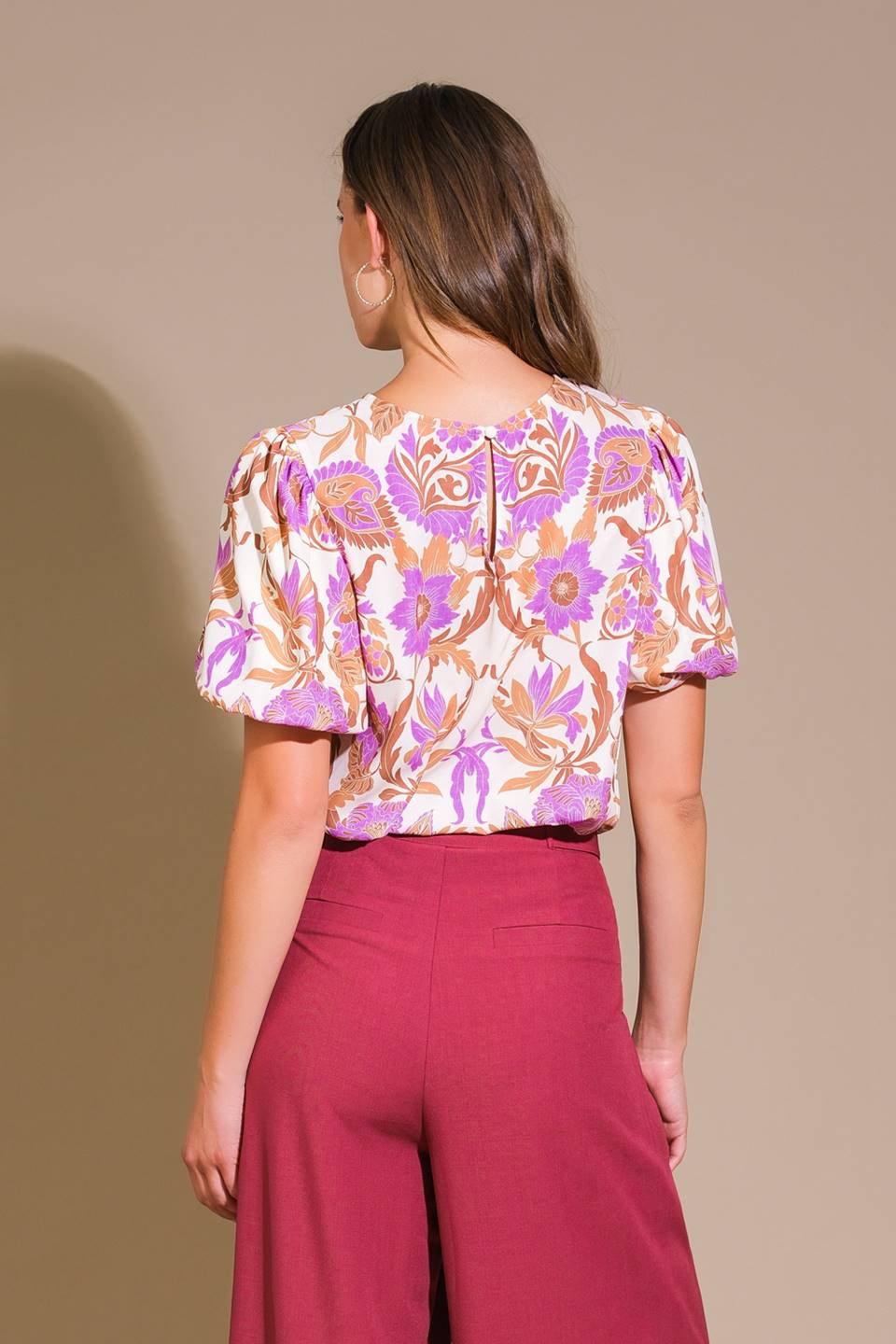 ROMANTIC WHIMS WOVEN TOP Flying Tomato