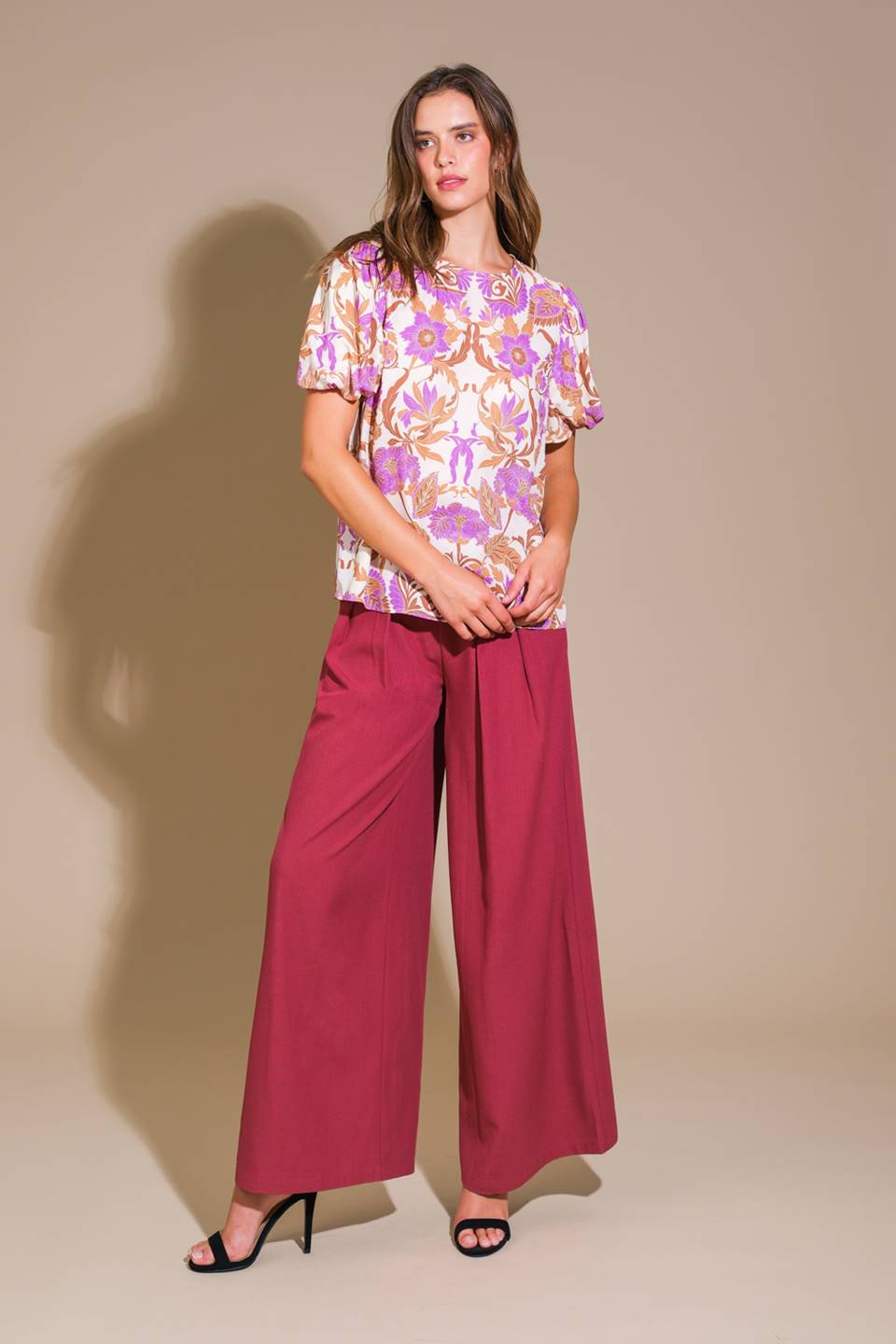 ROMANTIC WHIMS WOVEN TOP Flying Tomato