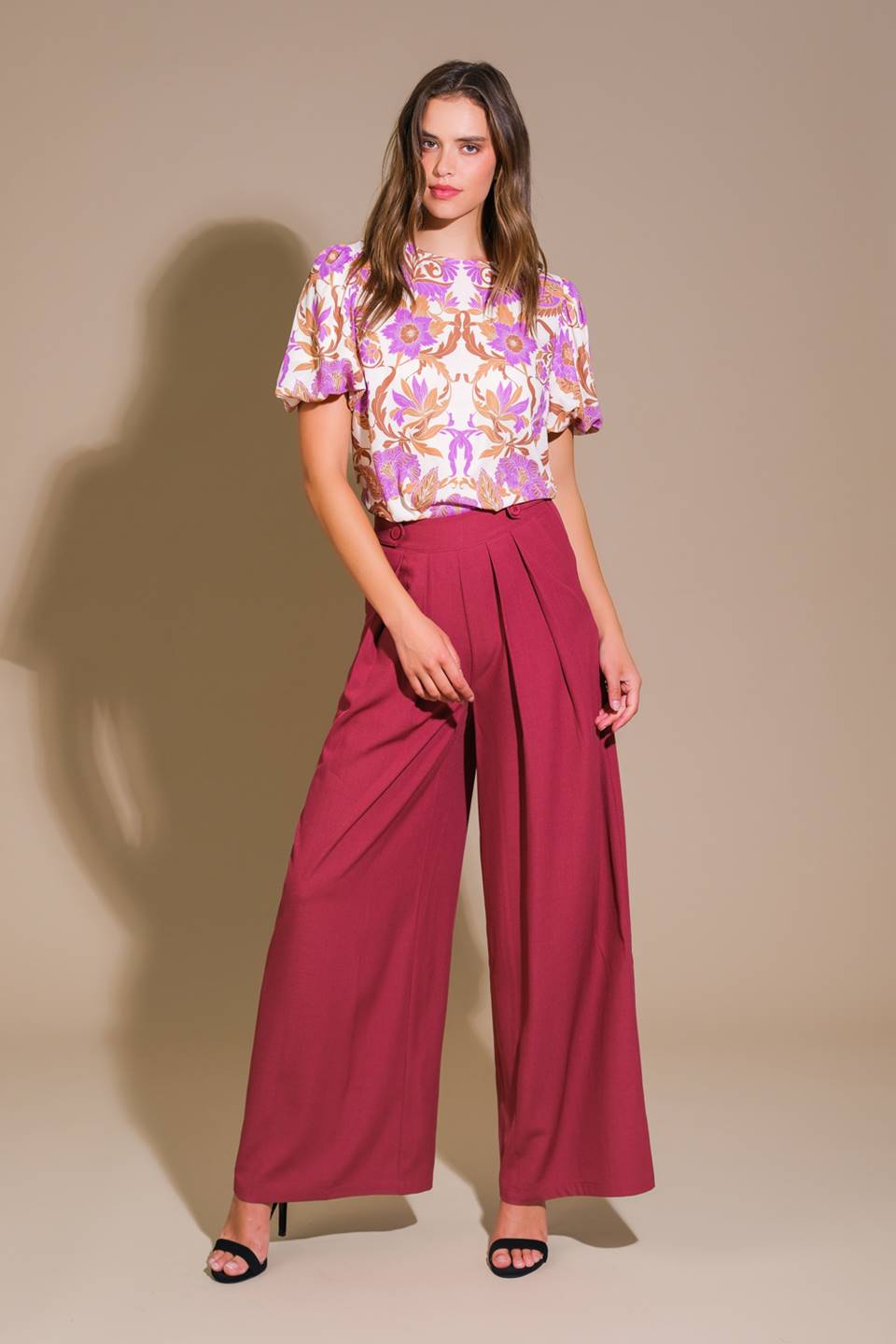 ROMANTIC WHIMS WOVEN TOP Flying Tomato