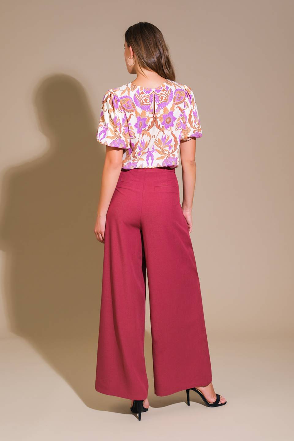 ROMANTIC WHIMS WOVEN TOP Flying Tomato