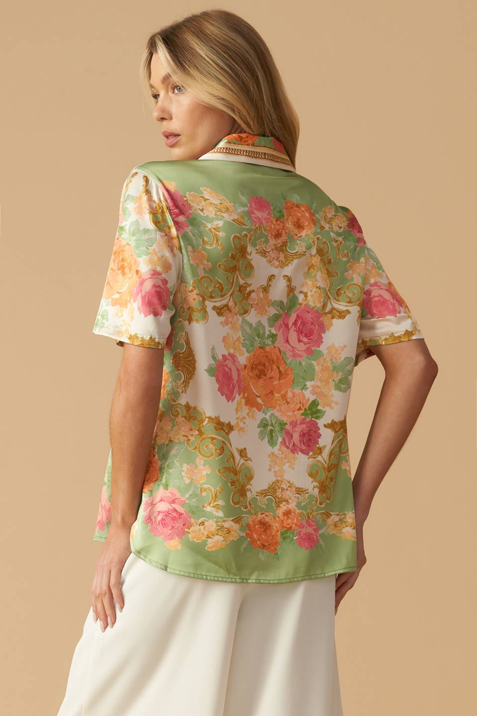 ALL EYES ON ME WOVEN TOP Flying Tomato