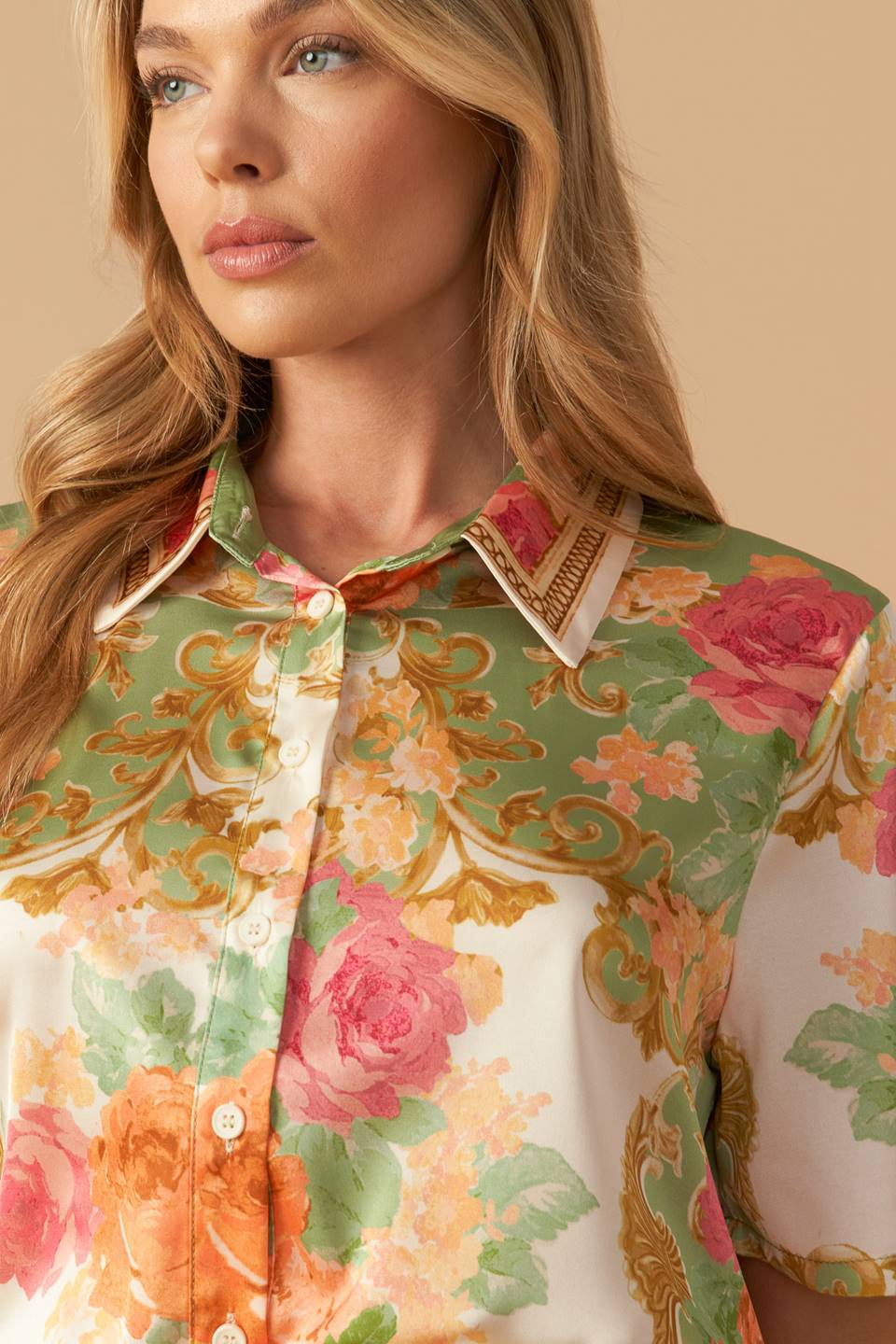 ALL EYES ON ME WOVEN TOP Flying Tomato