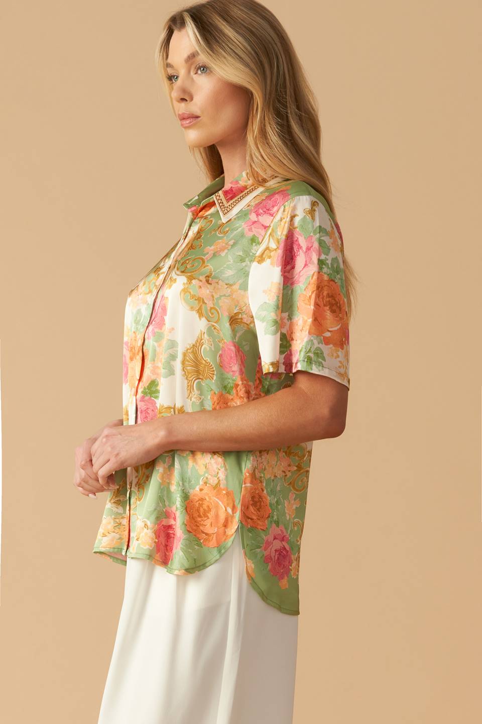 ALL EYES ON ME WOVEN TOP Flying Tomato