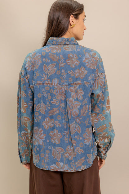 STICK TO THE PLAN DENIM TOP