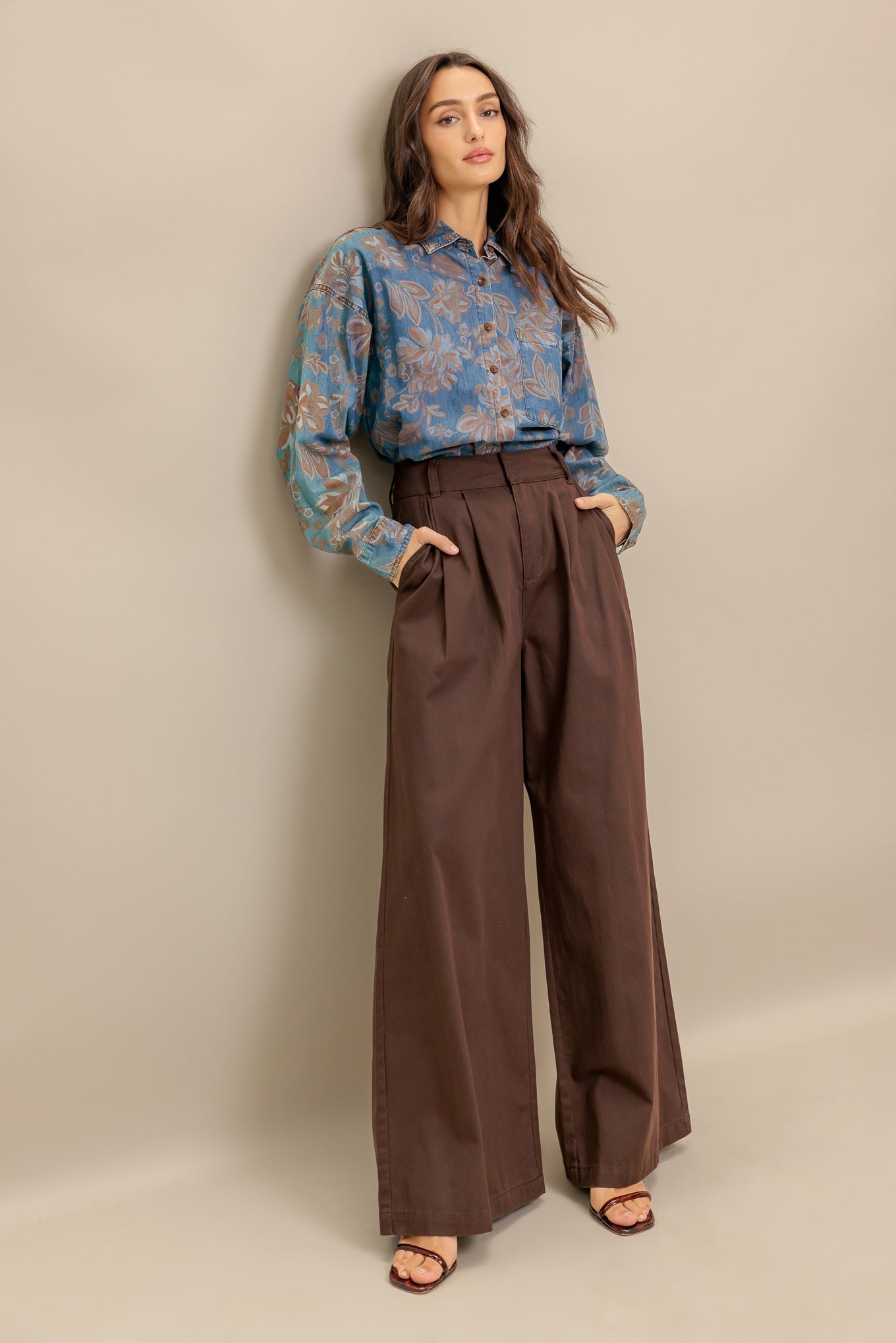 STICK TO THE PLAN DENIM TOP Flying Tomato