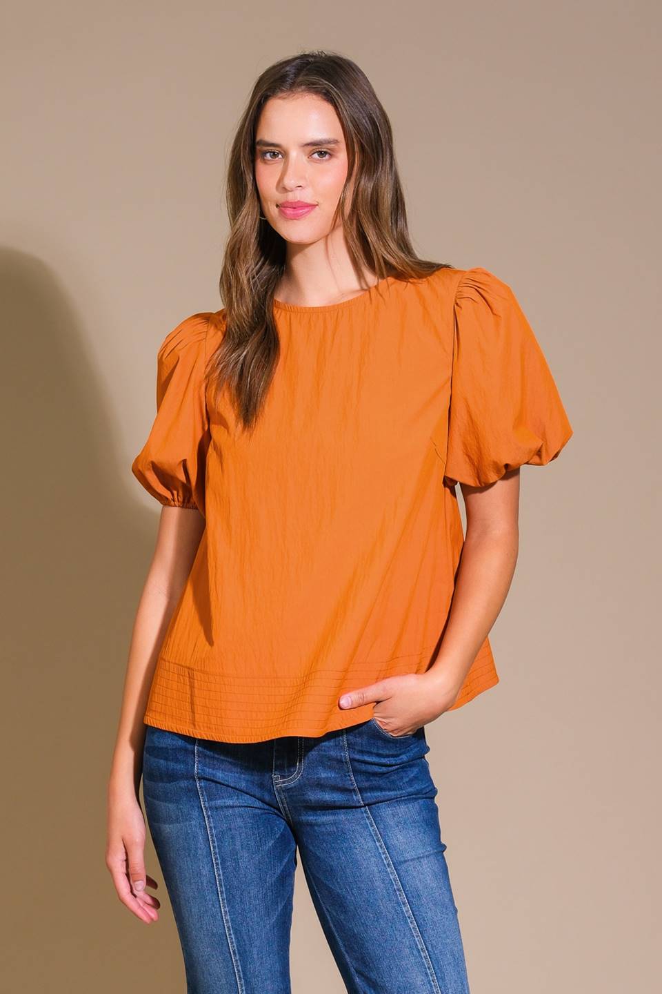 CAROLINA FOREST WOVEN TOP