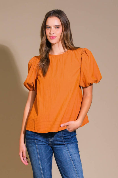 CAROLINA FOREST WOVEN TOP