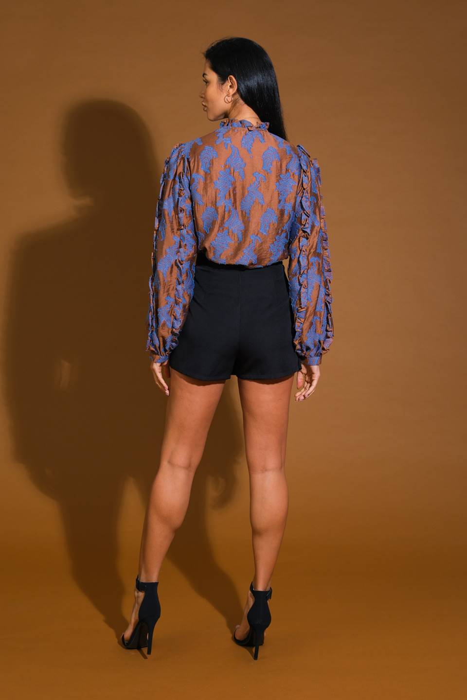 TRUE TO ME JACQUARD WOVEN TOP Flying Tomato