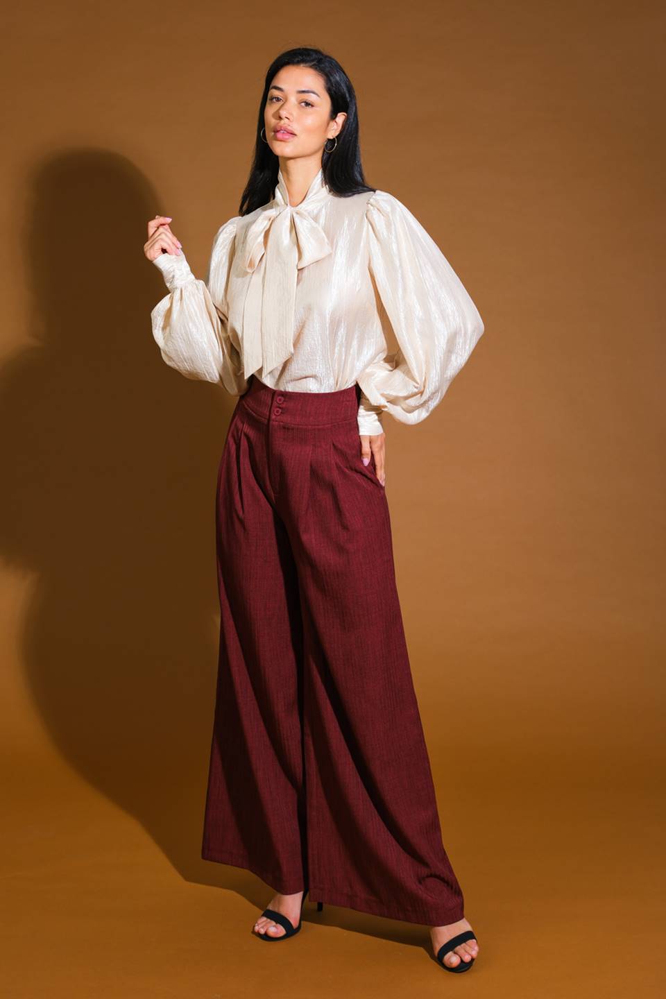 STUNNING  ASPECT WOVEN TOP Flying Tomato